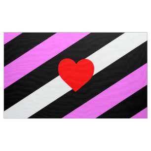 Leather Girl Pride Flag Fabric