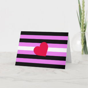 Leather Girl Pride Flag Holiday Card