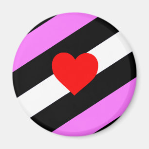 Leather Girl Pride Flag Magnet