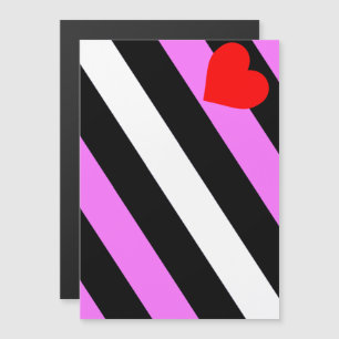 Leather Girl Pride Flag Magnetic Invitation