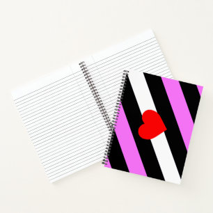 Leather Girl Pride Flag Notebook