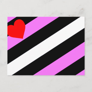 Leather Girl Pride Flag Postcard