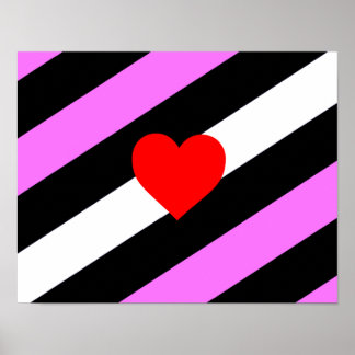 Leather Girl Pride Flag Poster
