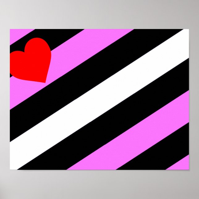 Leather Girl Pride Flag Poster (Front)