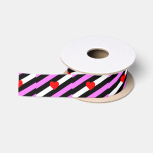 Leather Girl Pride Flag Satin Ribbon