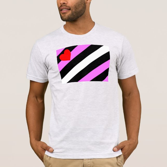 Leather Girl Pride Flag T-Shirt (Front)