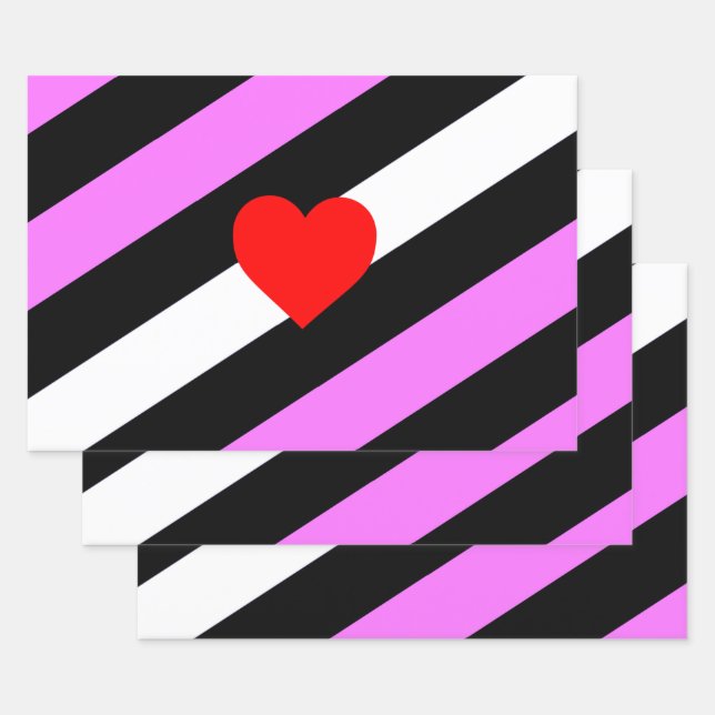 Leather Girl Pride Flag Wrapping Paper Sheet (Set)