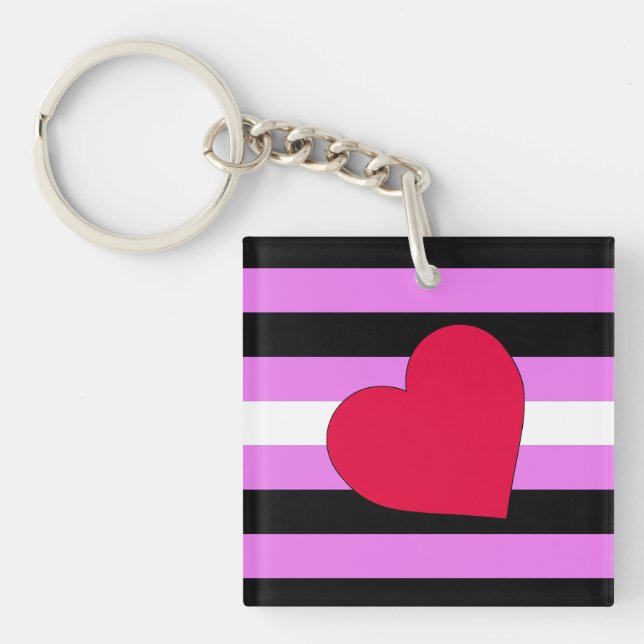 LEATHER GIRL PRIDE KEY RING (Front)