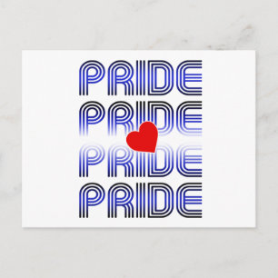 Leather Heart Retro Pattern Postcard