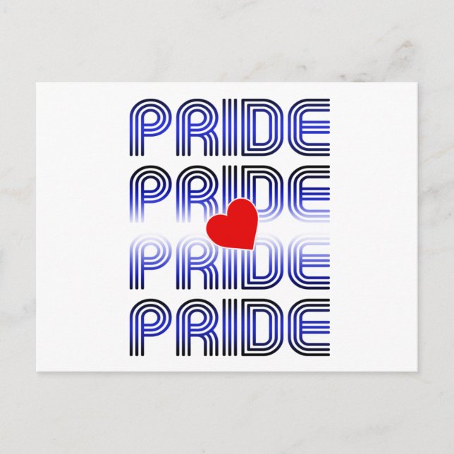 Leather Heart Retro Pattern Postcard (Front)