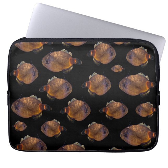 Leather Jacket Fish,  Laptop Sleeve (Front)