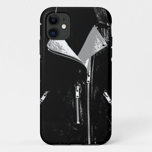 Leather Jacket White iPhone 5 case (Back)
