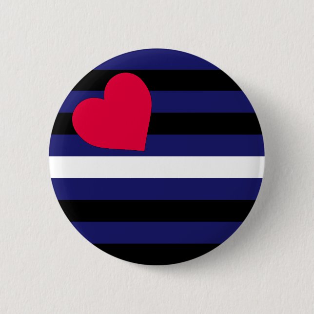 Leather Latex and BDSM Pride Flag 6 Cm Round Badge (Front)