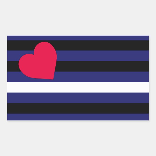 Leather Latex and BDSM Pride Flag Rectangular Sticker (Front)