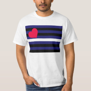 Leather Latex and BDSM Pride Flag T-Shirt