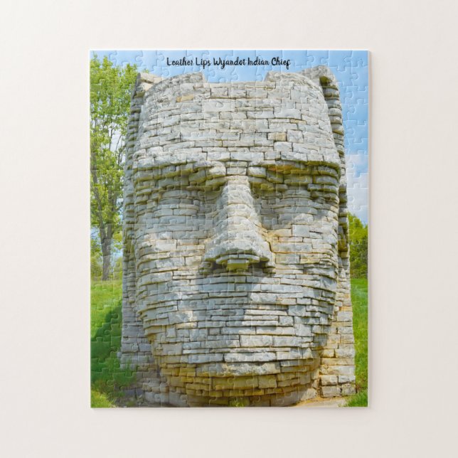 Leather Lips Wyandot Indian Chief Jigsaw Puzzle (Vertical)