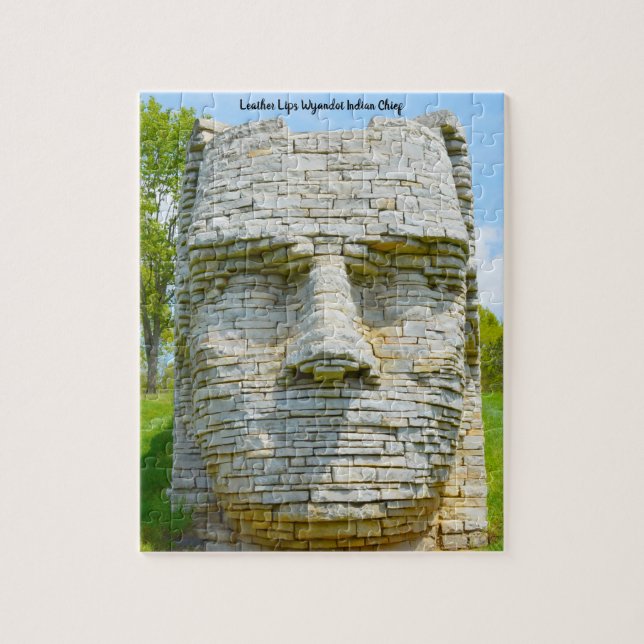 Leather Lips Wyandot Indian Chief Jigsaw Puzzle (Vertical)