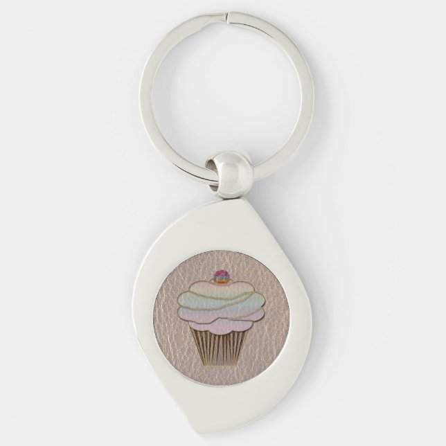 Leather-Look Baking Soft Key Ring (Front)