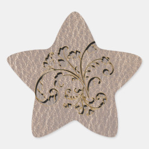 Leather-Look Bouquet 2 Soft Star Sticker