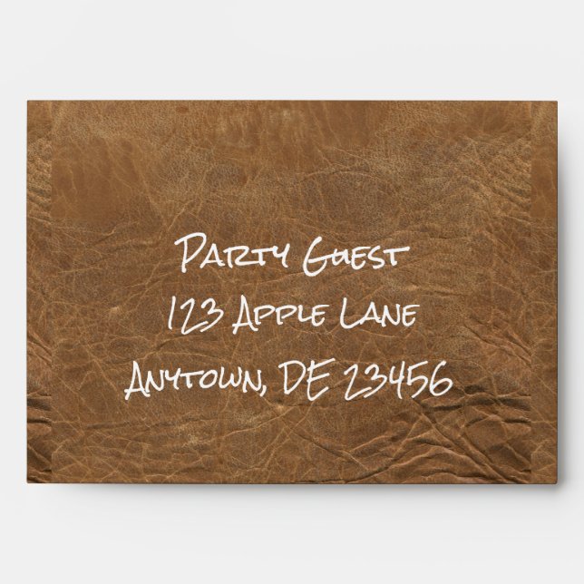 Leather Look Envelope (Front)
