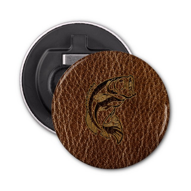 Leather-Look Fish Bottle Opener (Front)