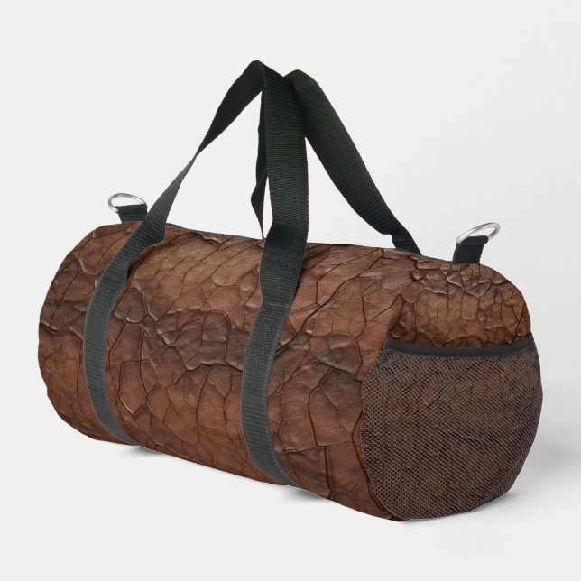Leather-look Gym Duffle Bag (Right Corner)