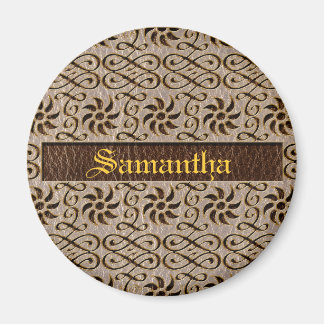 Leather-Look Ornament Soft Magnet