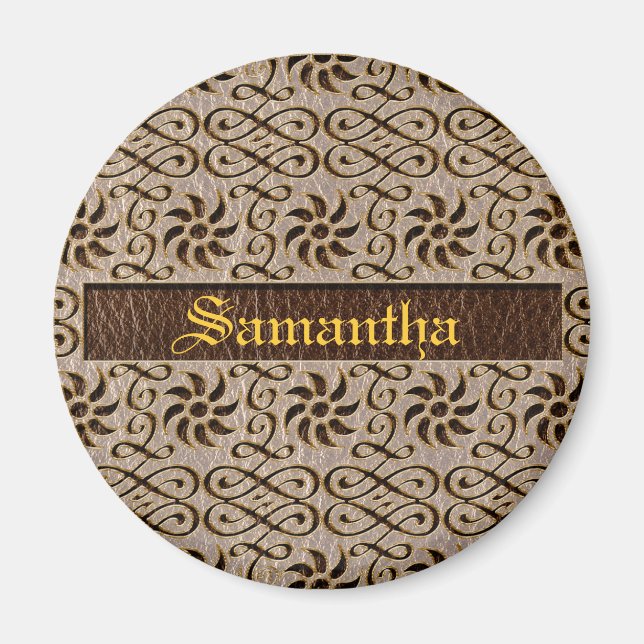 Leather-Look Ornament Soft Magnet (Front)