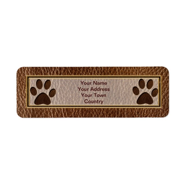 Leather-Look Paw (Front)