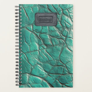 Leather-look Planner - Caribbean Turquoise 
