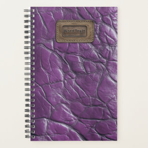 Leather-look Planner - Royal Purple