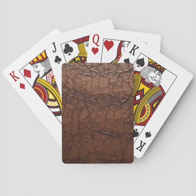 Leather-look Playing Cards (Back)