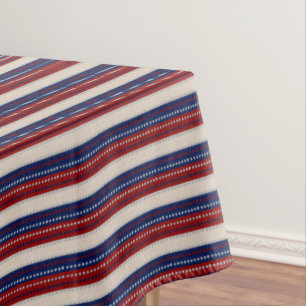 Leather Look Stars-Stripes-52x70 TABLECLOTH