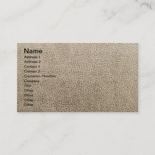 Leather-look texture business card