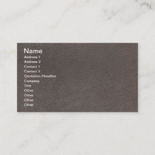 Leather-look texture business card