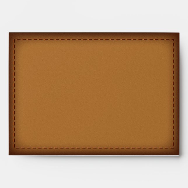 Leather-look texture envelope (Front)