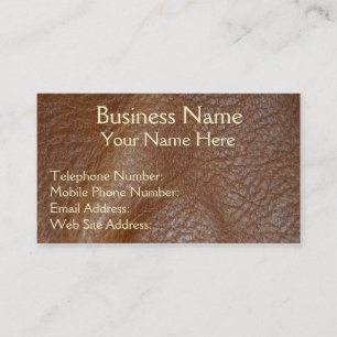 Leather-look Western style 9 Business Cards