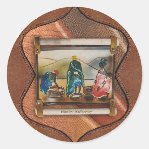 Leather looking stickers