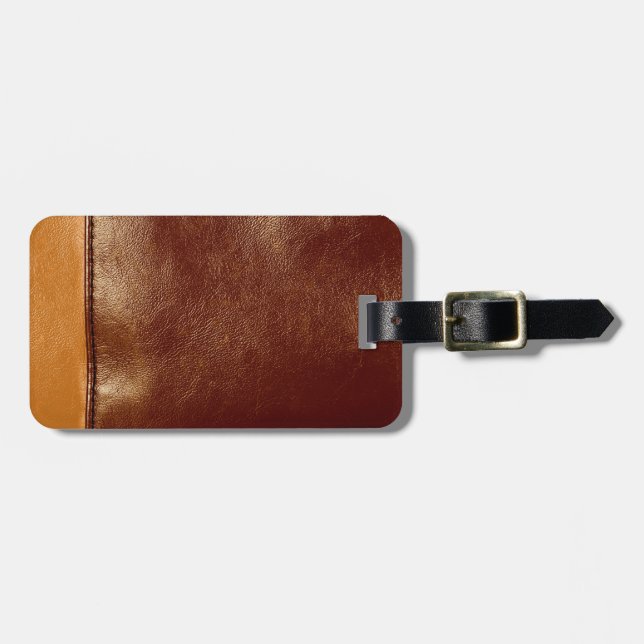 Leather Luggage Tag (Front Horizontal)