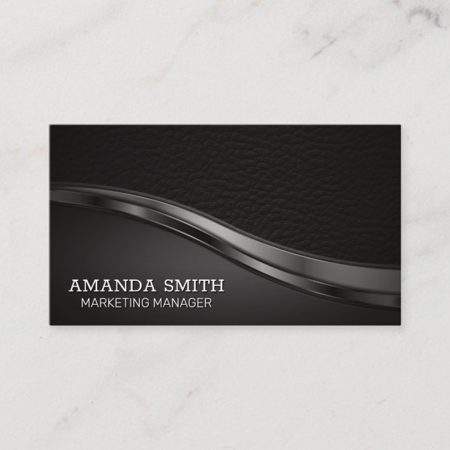 Leather | Lux Trim | Executive Business Card (Front)