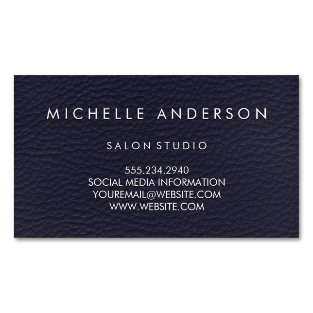 Leather Magnetic Business Card (Front)