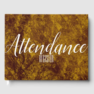 Leather marble look faux   Attendance Register Guest Book