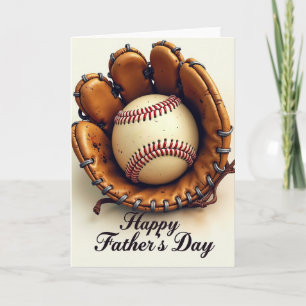 Leather Mitt Fathers Day Card
