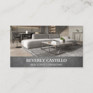 Leather   Modern Interior Home Business Card