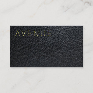 Leather / Modern Type Business Card