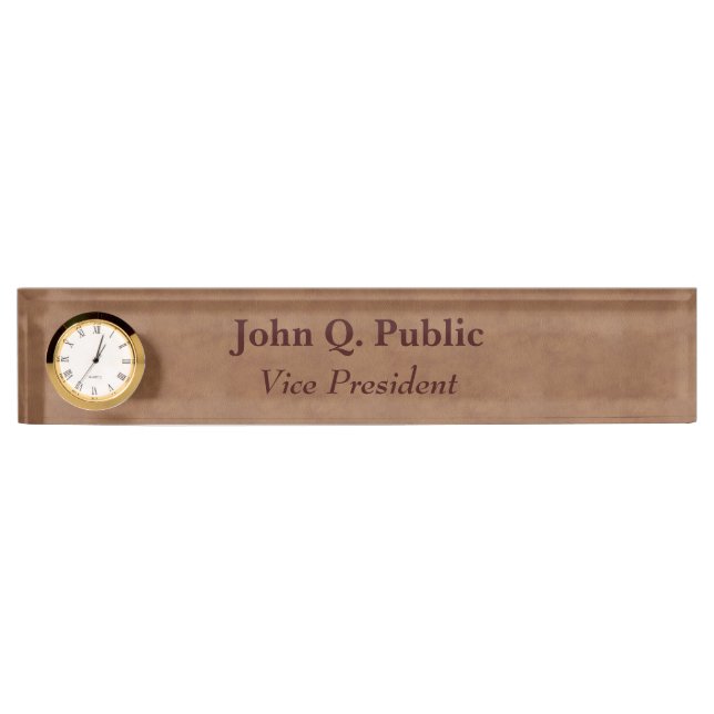 Leather Nameplate (Front)