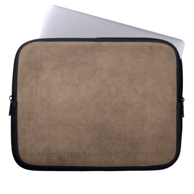 Leather  Neoprene Laptop Sleeve 10 inch (Front)