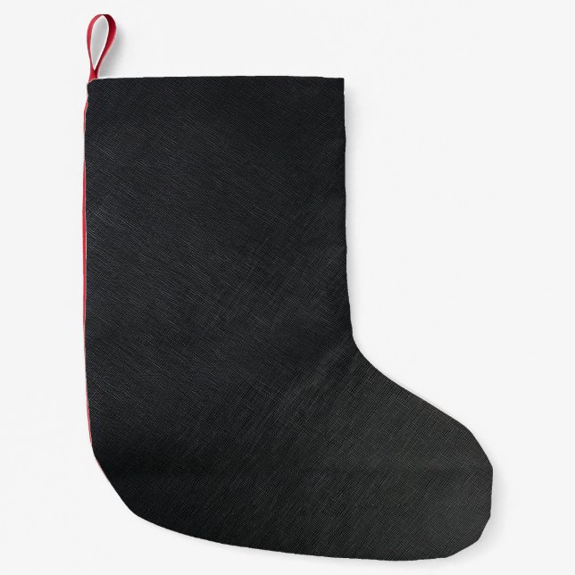 Leather organisation background small christmas stocking (Front)