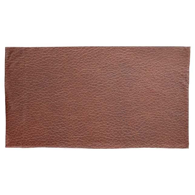 Leather Pair of King Size Pillowcases (Front-Left)