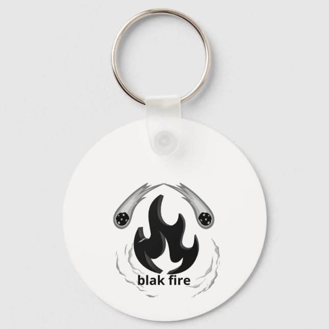 Leather Patch Hat Key Ring (Front)